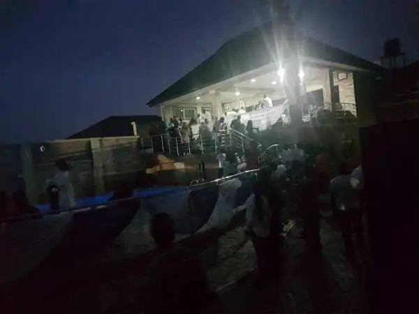 Residents Gather As Billionaire Ayiri Emami Hosts Birthday Party In His Mansion. Photos